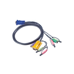 Kabel HD15 - SVGA + mysz PS + klawiatura PS + Audio 1.2m