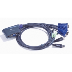 KVM 2/1 CS-62U USB-Audio zintegrowane kable Aten
