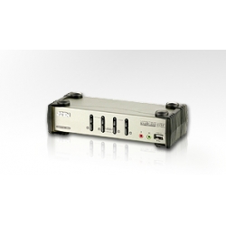 KVM 4/1 CS-1734B USB-2.0 PS/2 Audio OSD Aten