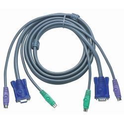 Kabel KVM SVGA + klawiatura + Mysz PS/2 M/M 1.5m